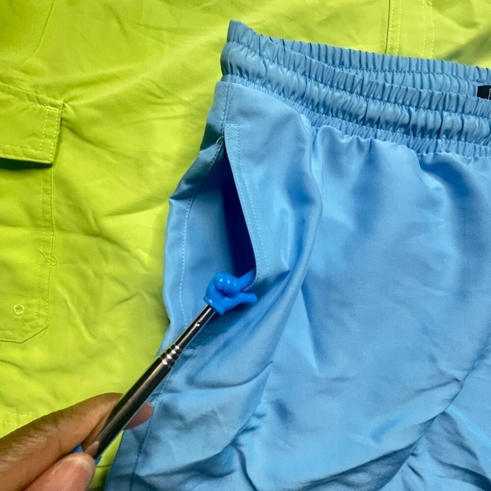 Mens Swimming Trunks 2 PC Lot Drawstring Pockets Quick Dry Board Shorts Size XL - Picture 3 of 15